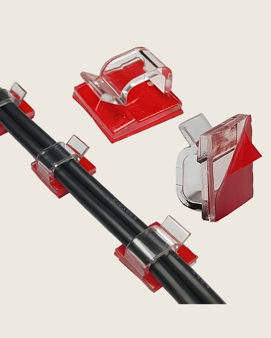 transparente Clips – selbstklebend