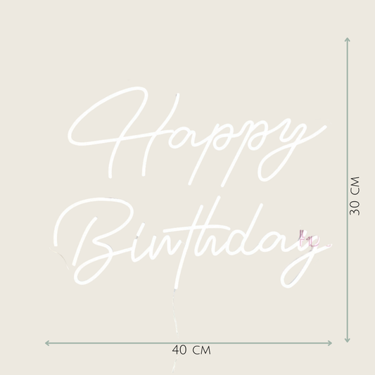 LED Neon „Happy Birthday“-Schild