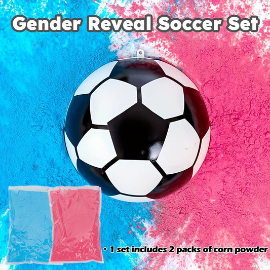 Gender Reveal Football-Set – Fußball mit rosa & blauem Pulver