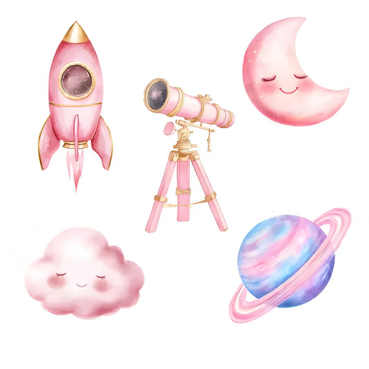 Rosa Astronaut Aufsteller