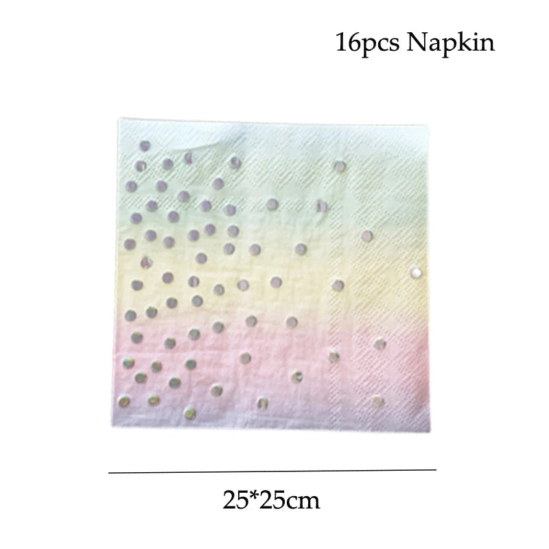 Regenbogen Pappgeschirr