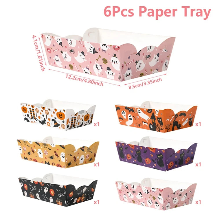 6/12 stücke Halloween Party Pappschale