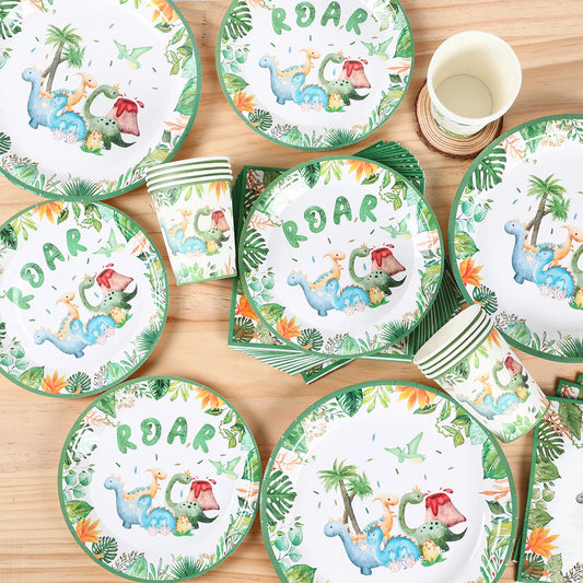 Dinosaurier Einweggeschirr – Partygeschirr