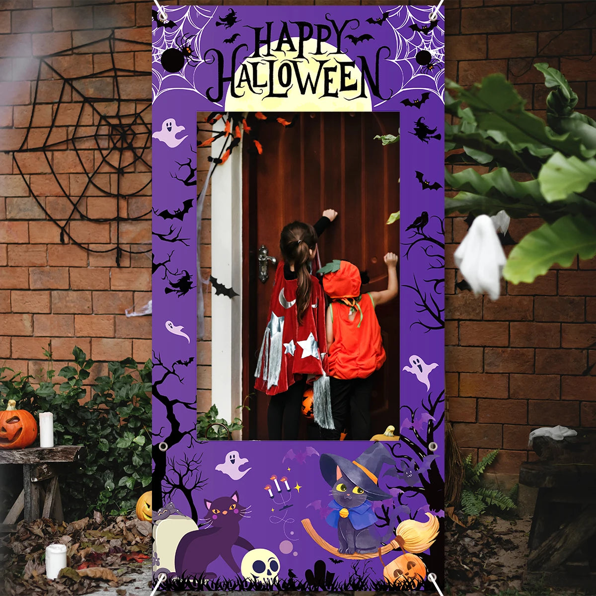 120x60cm Happy Halloween Fotohintergrund