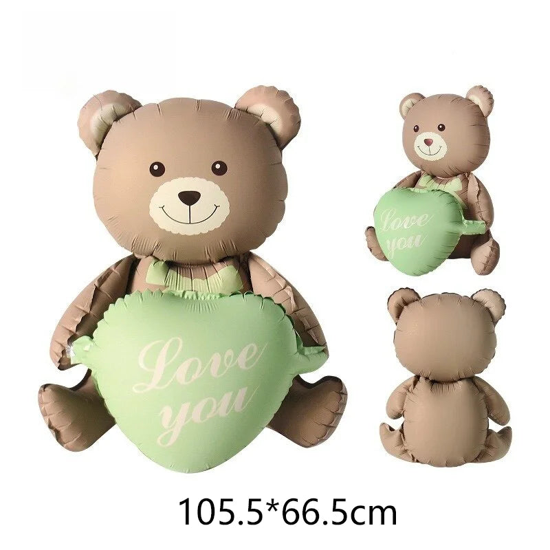 Teddy Bär grünes Herz