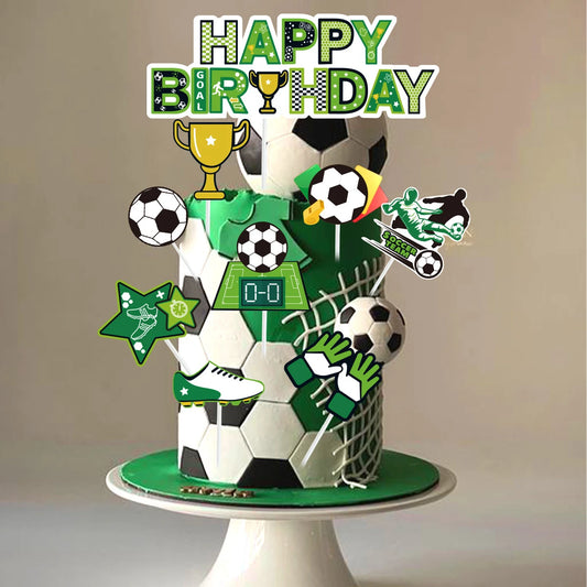Fußball-Kuchen- & Cupcake-Topper Pappgeschirr