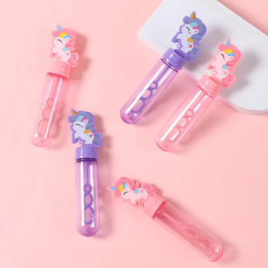 10x Lila Einhorn Seifenblasen