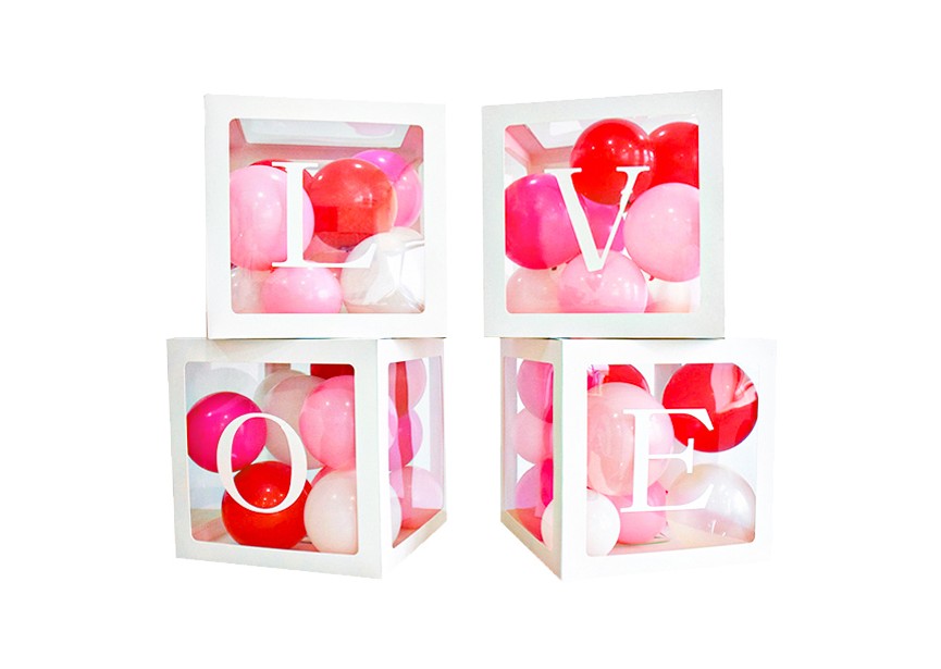 Balloon Boxes Transparant - Love