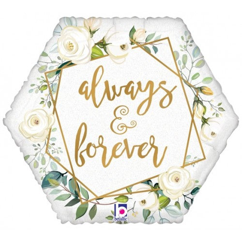 Always and Forever - Geo Flowers - 18 inch - Betallic