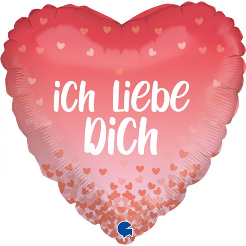 Ich Liebe Dich - Hearts - 18 inch