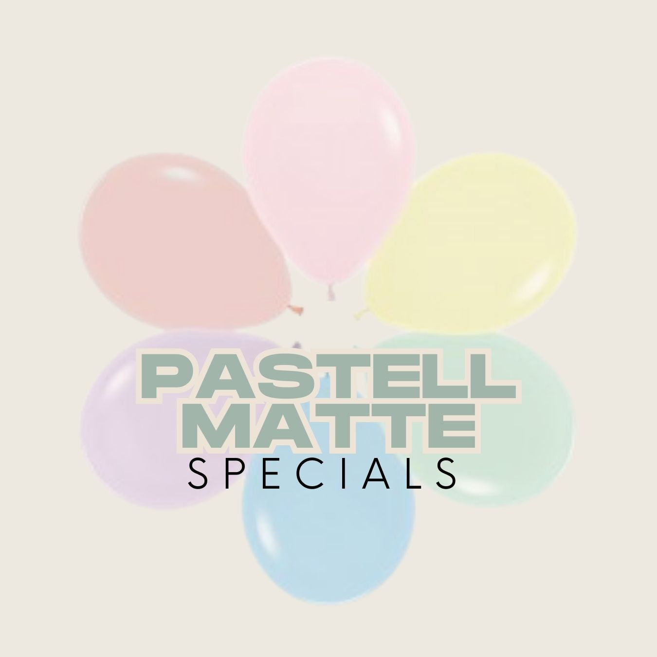 Pastell Matte Luftballons