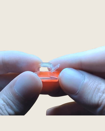 transparente Clips – selbstklebend