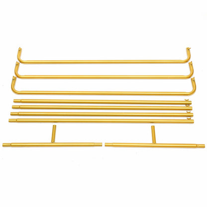 Goldener Backdrop-Stand aus Metall