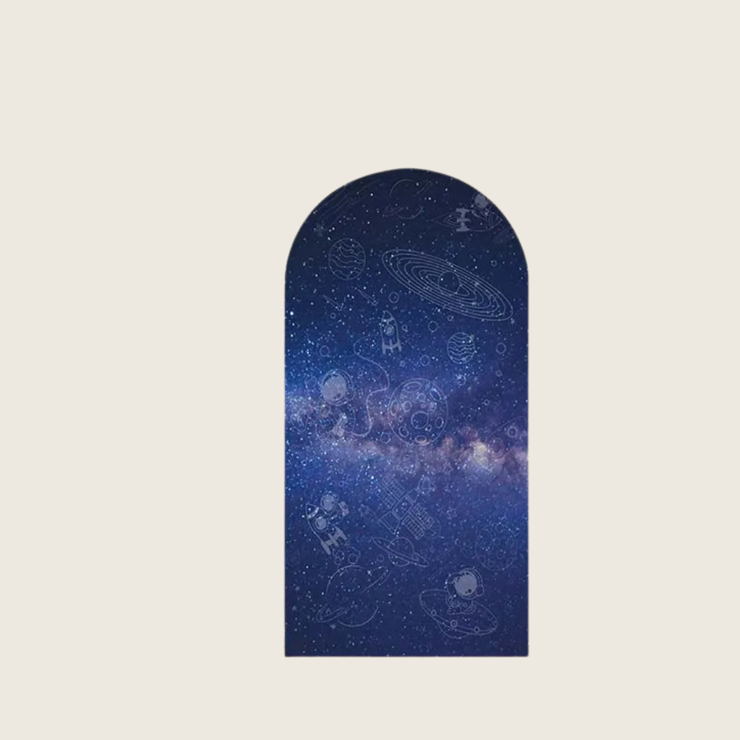 „Two The Moon“ Backdrop Cover – Astronaut Weltraum-Motto