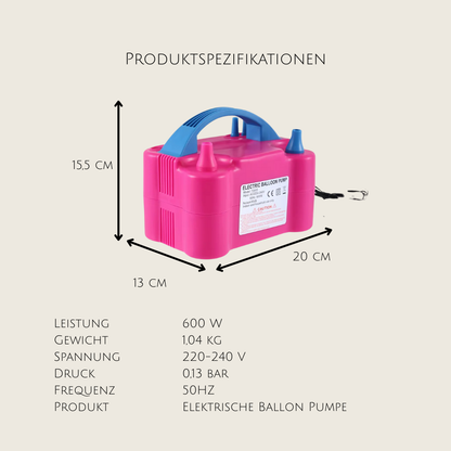 Elektrische Ballonpumpe