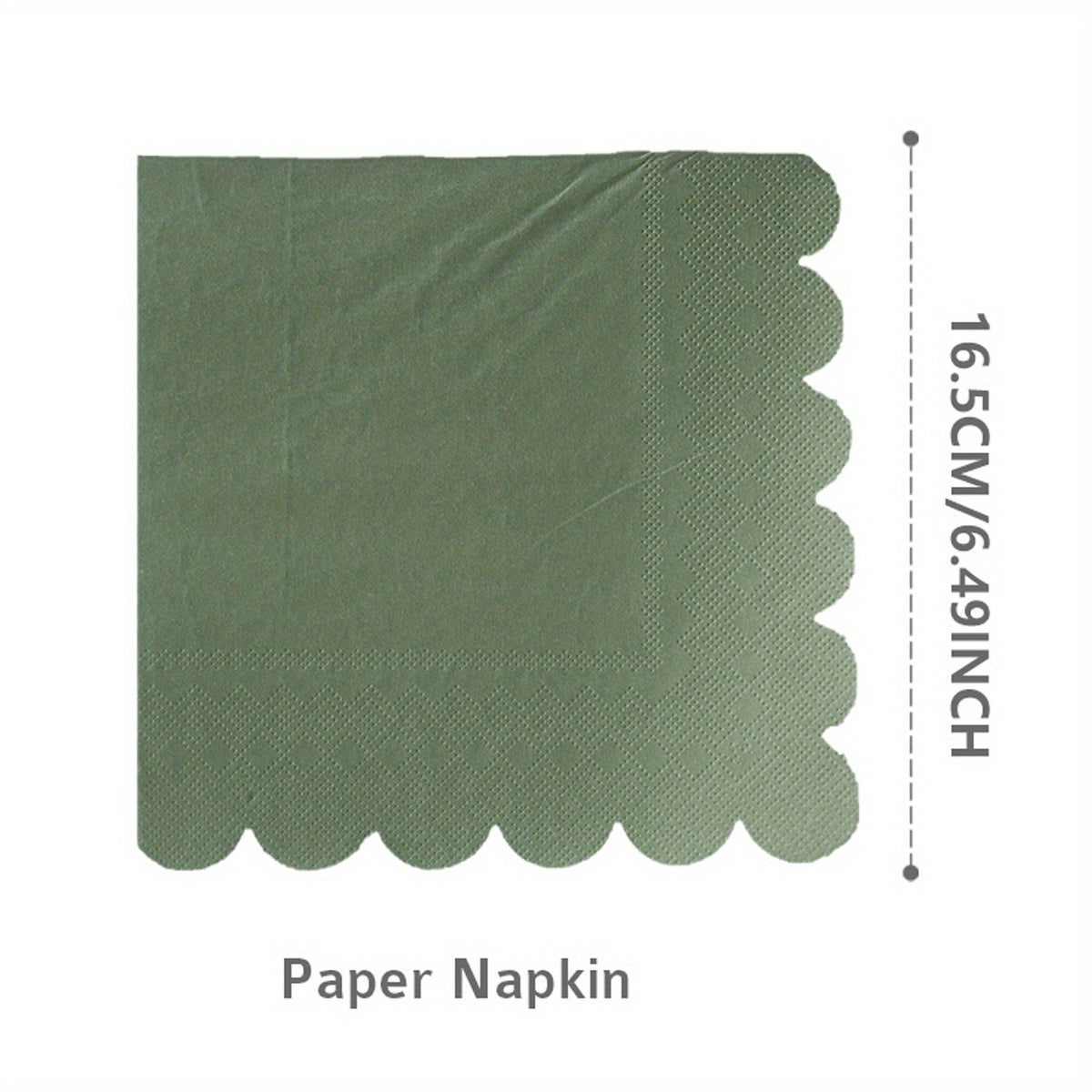 Pappgeschirr-Set in Salbeigrün