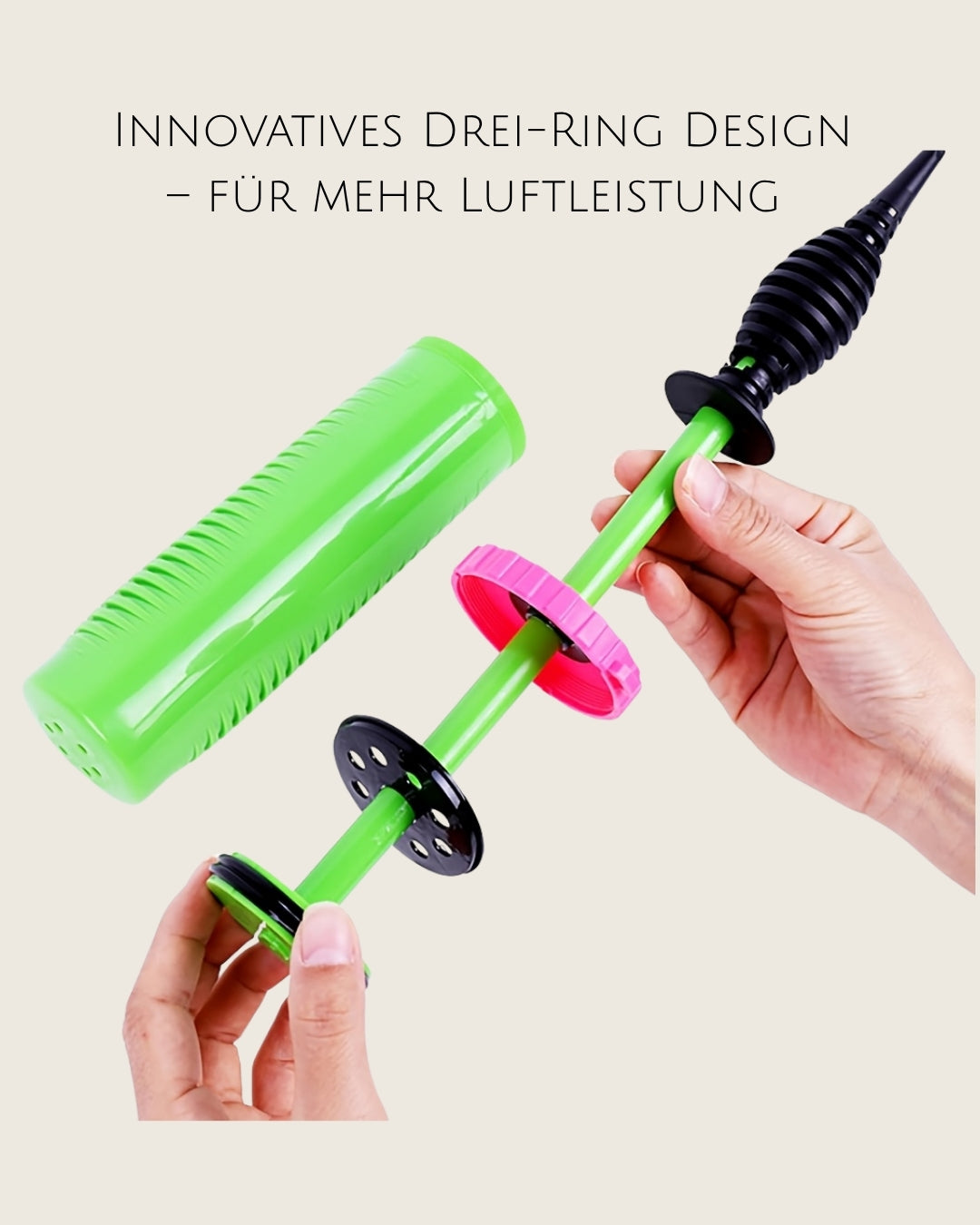 Doppelhub Handpumpe für Luftballons