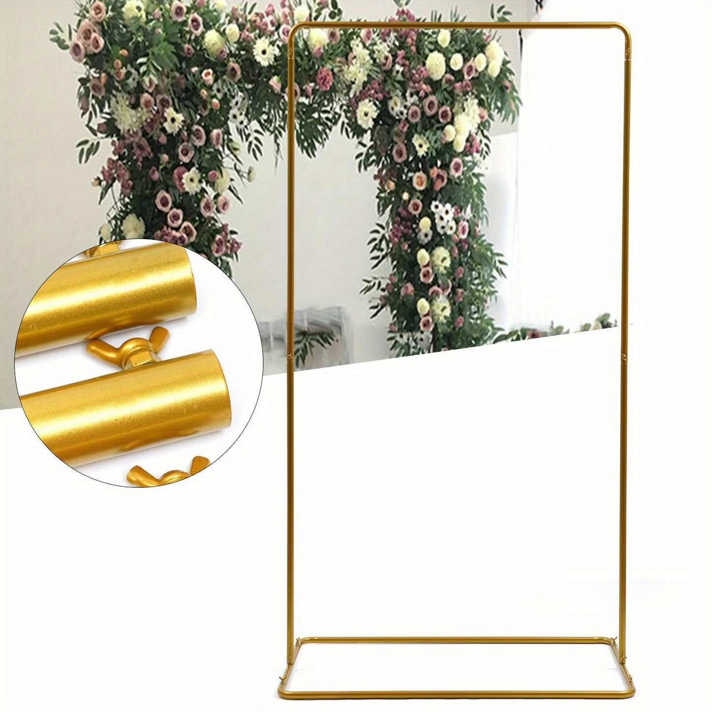 Goldener Backdrop-Stand aus Metall