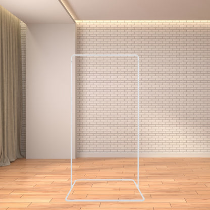 Weißer Backdrop-Stand aus Metall