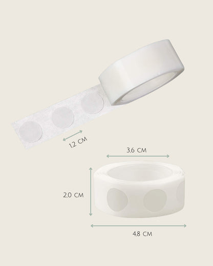 Ballon-Klebepunkte Transparent, doppelseitig