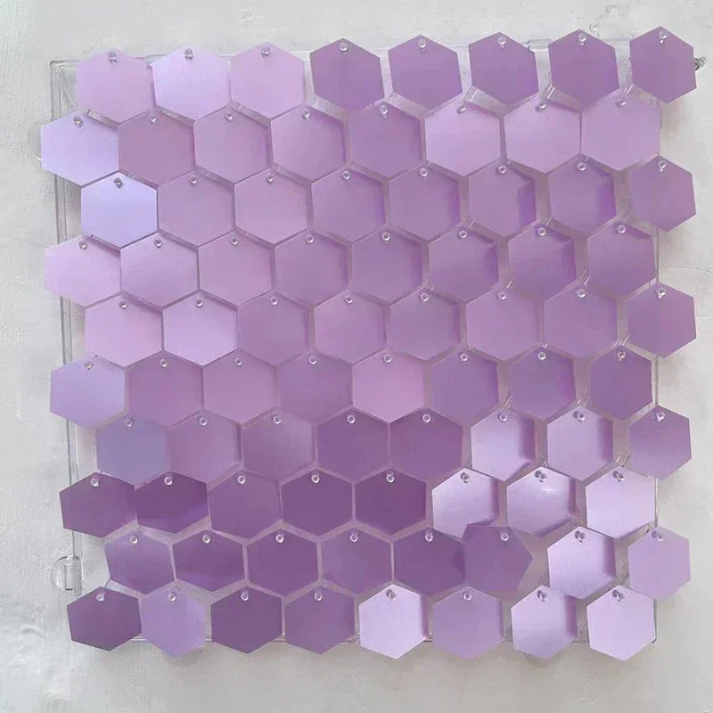 Schimmernde Pailletten-Wandpaneele 30 × 30 cm 12/16/18 Stück