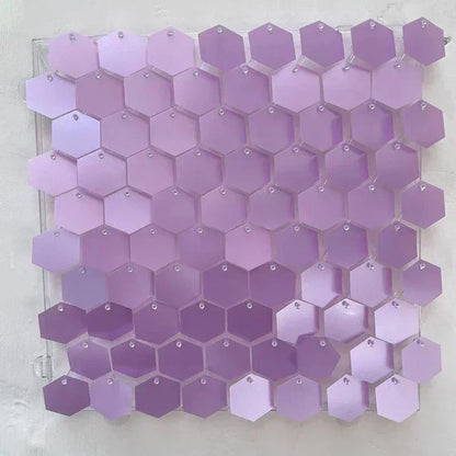 Schimmernde Pailletten-Wandpaneele 30 × 30 cm 12/16/18 Stück