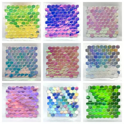 Schimmernde Pailletten-Wandpaneele 30 × 30 cm 12/16/18 Stück