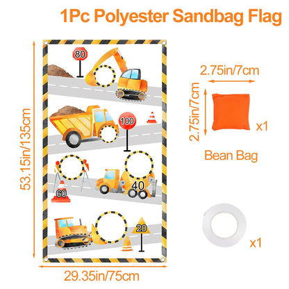 Bagger & Baustellen Sandsack-Spiel