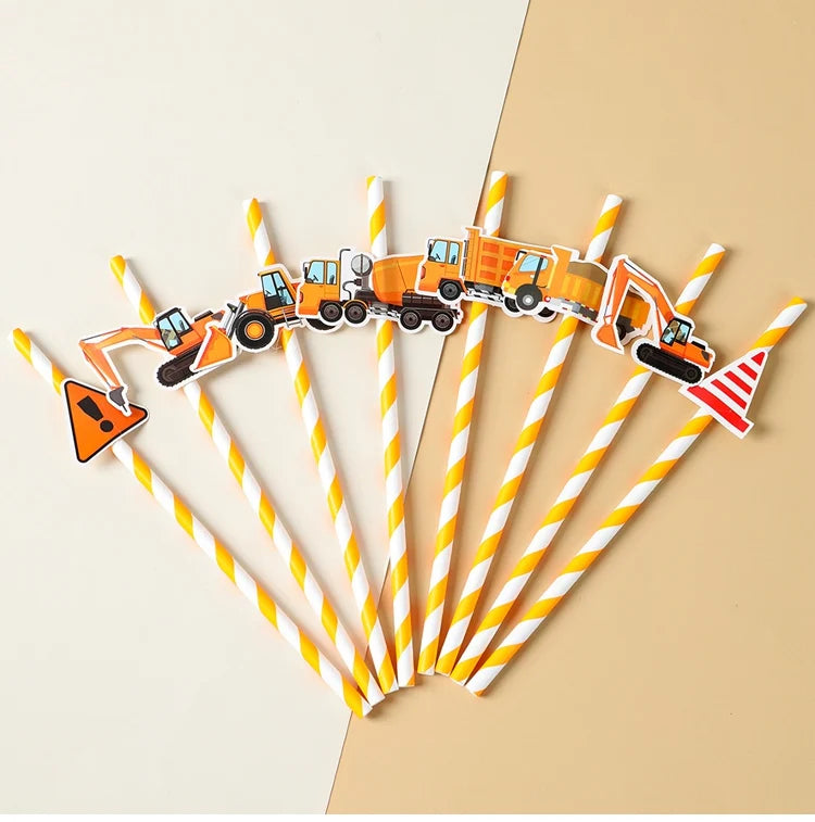 Baustellen Bagger Pappgeschirr