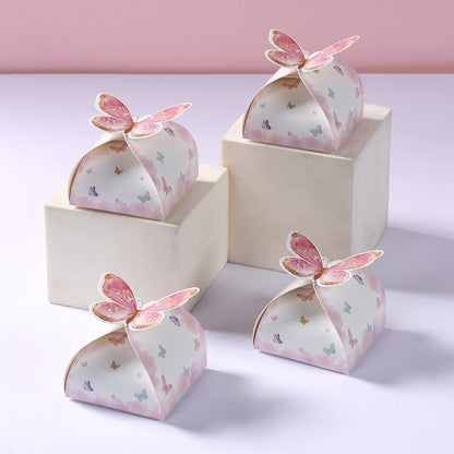Rosa Schmetterling-Geschenktüten