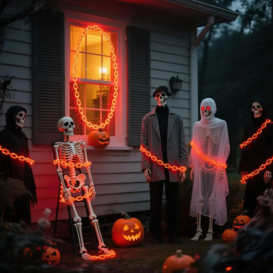 Halloween-Kunststoffketten mit LED-Lichtern