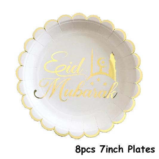 Eid mubarak Pappgeschirr
