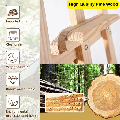Holz-Staffelei im A-Rahmen – 1,5 m, verstellbar, ideal für Malerei, Studioarbeit oder als Leinwand- & Schildhalter.