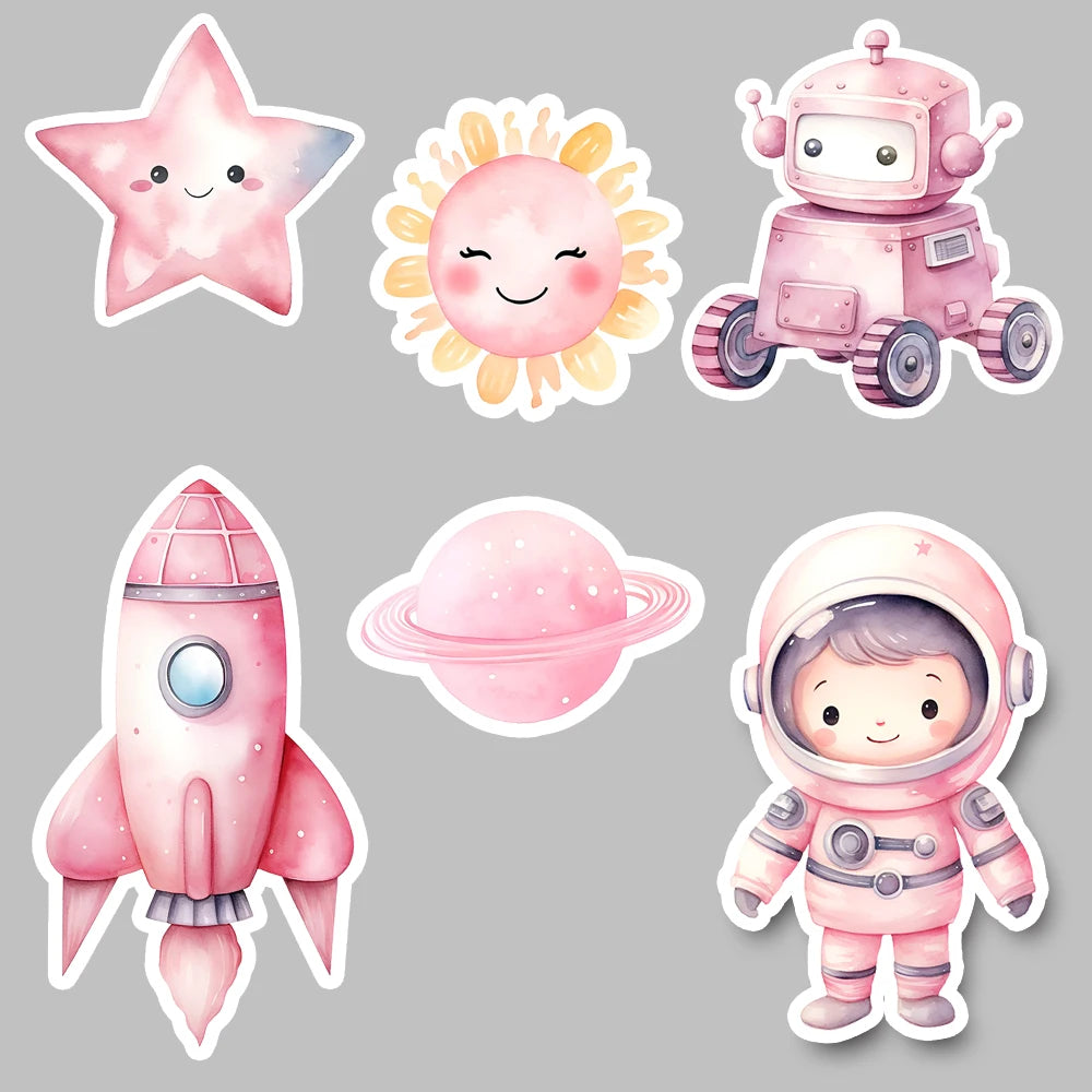 Rosa Astronaut Aufsteller
