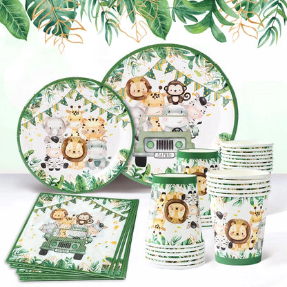 Jungle Safari Pappgeschirr