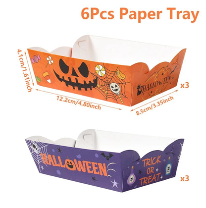 6/12 stücke Halloween Party  Pappschale