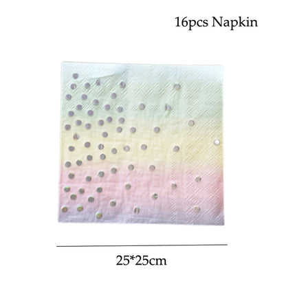 Regenbogen Pappgeschirr