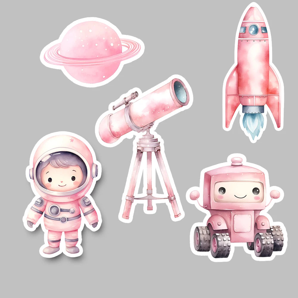 Rosa Astronaut Aufsteller