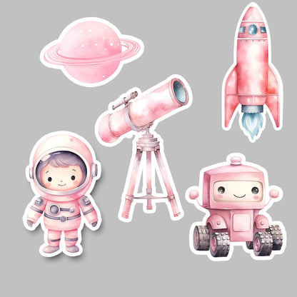 Rosa Astronaut Aufsteller