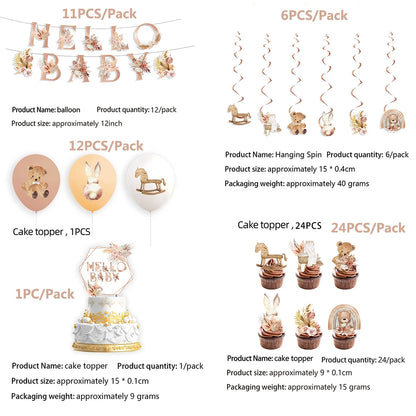 Komplettes Party-Kit Baby Shower