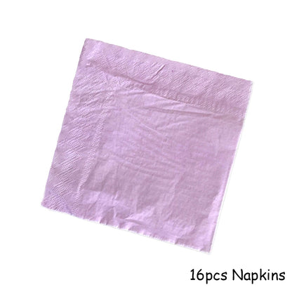 Lila Gold Party Pappgeschirr