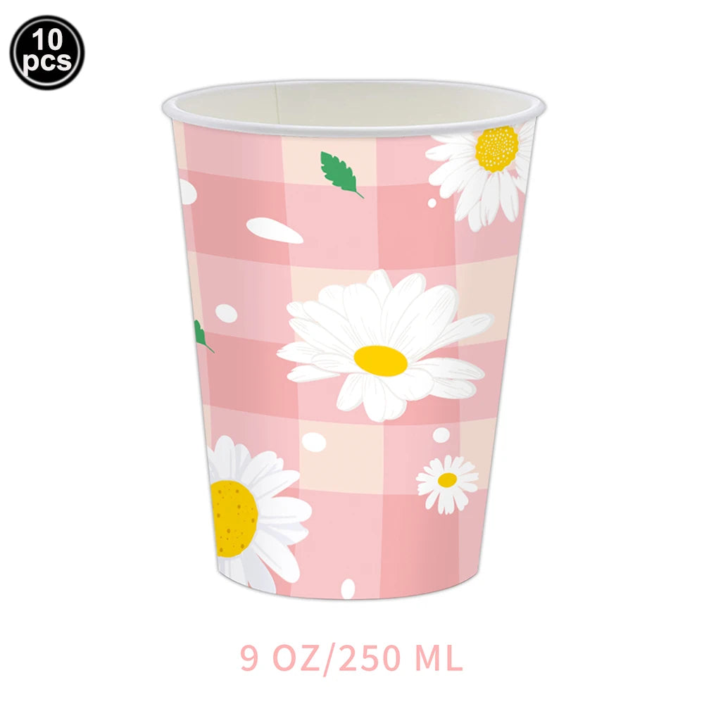 Daisy Party Pappgeschirr