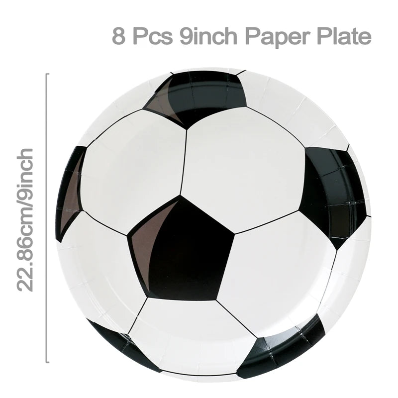 Fußball-Kuchen- & Cupcake-Topper Pappgeschirr