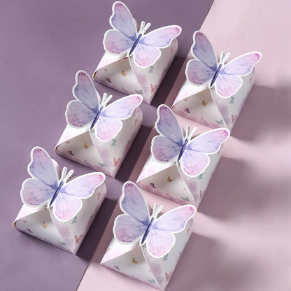 Rosa Schmetterling-Geschenktüten