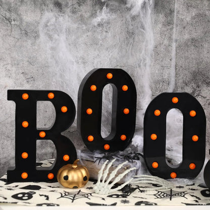 LED BOO Halloween-Dekorationen für den Innenbereich