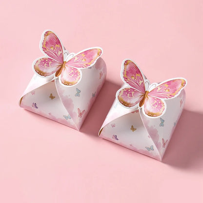 Rosa Schmetterling-Geschenktüten