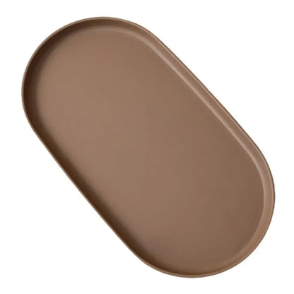 Desserttablett, stapelbares, ovales Serviertablett