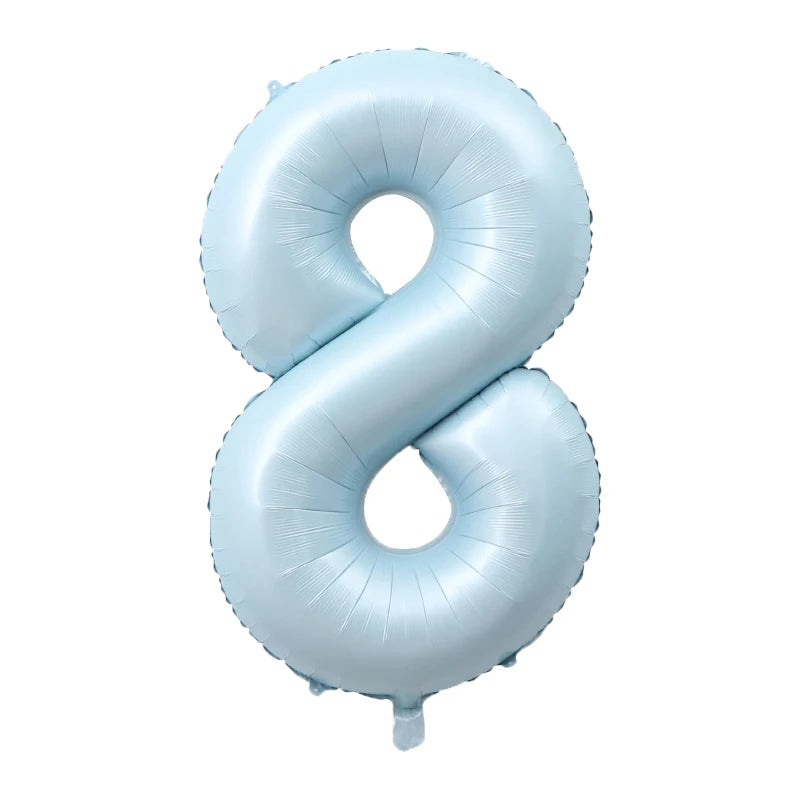 1m Folien Zahlen Blau