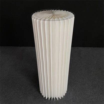 Faltbare Wabenpapier-Säule creme
