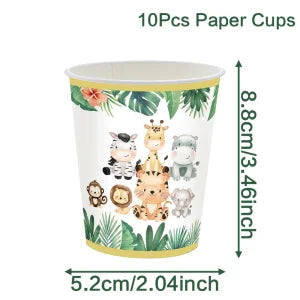 Jungle Safari Pappgeschirr